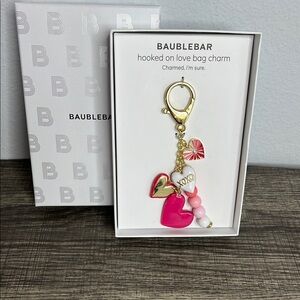 BaubleBar Heart 💕✨ BaubleBar “Hooked on Love” Bag Charm! 🌈💖